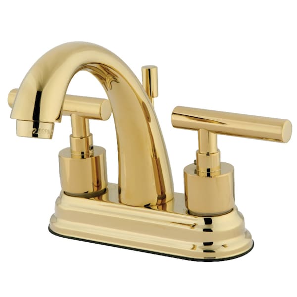 KS8612CML 4" Centerset Bathroom Faucet, Polished Brass
